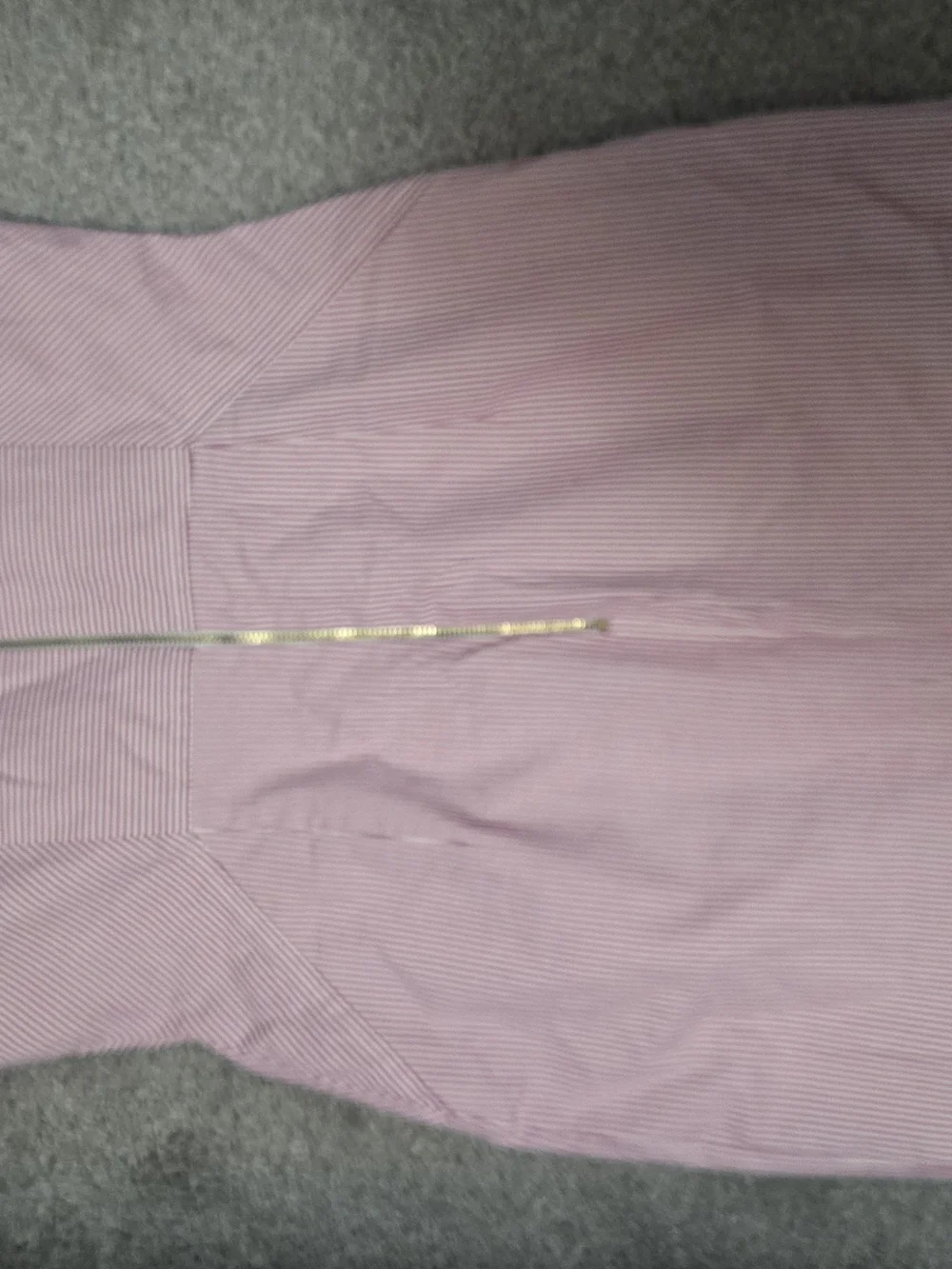 Antonio Melani Pink White Seersucker Striped V-Neck Sheath Dress Size 6